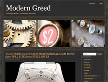 Tablet Screenshot of moderngreed.com